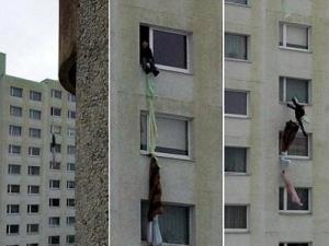 男子被老婆反鎖屋內 用床單從8樓逃生卻摔下樓