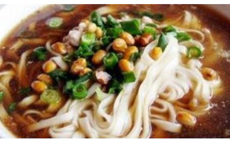 陜西銅川地方特色小吃排行榜 咸湯面筋韌爽口