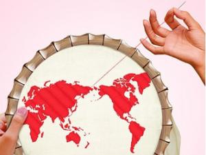 平繡針法簡介及要領：手工刺繡針法之平繡針法