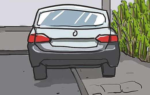 汽車斜著一高一低30度停放會怎樣?停車不平對車有損害嗎?