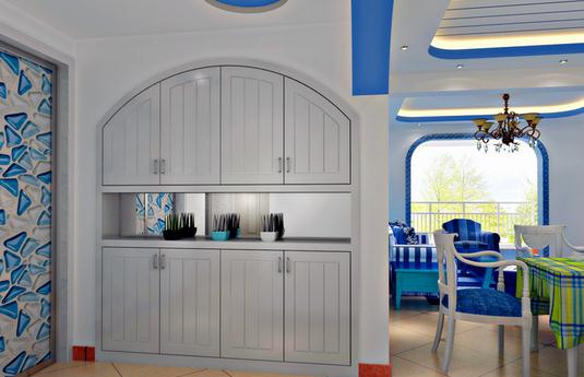 藍(lán)白色裝修的搭配技巧