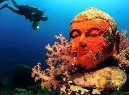 “海底佛寺”在東南亞的海底被發現 佛像完好保留